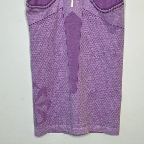 NIKE Running Tank Top Spiral Side Print Vertical Stripe Reflective Back - Picture 6 of 10